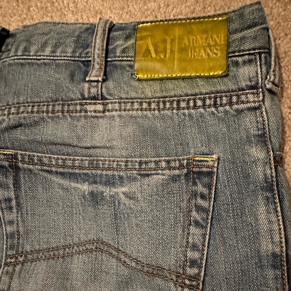 Armani 34x32 button fly jeans